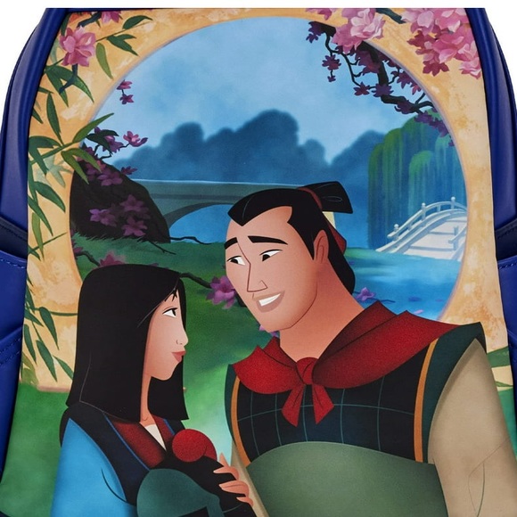 Loungefly Disney Mulan Castle Light Up Mini Backpack - Picture 2 of 5